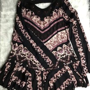 Black backless dress